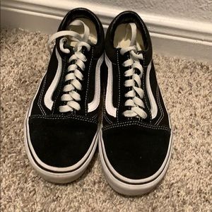 Platform vans old school